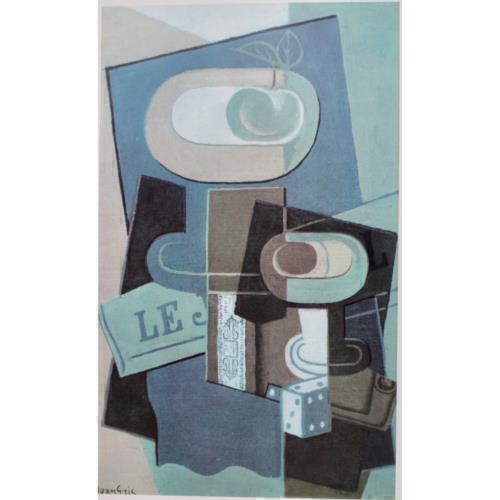 Juan gris bookplate stampa - gris,