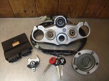 Yamaha FZ1-S Fazer 3C3H 2008 (2007-15) set di serrature, 3 chiavi identiche + centralina ottime condizioni #256