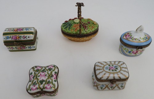 Rare pilulier porcelaine fine - pilulier,