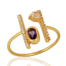 Anello eternità ametista - anello,