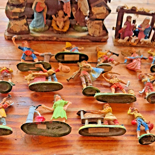 Lotto presepe vintage completo - vintage,