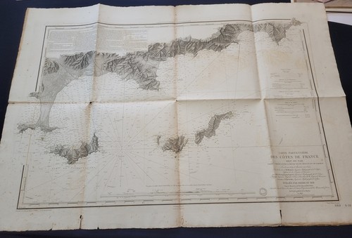 Carte marine 1843 porquerolles - marine,