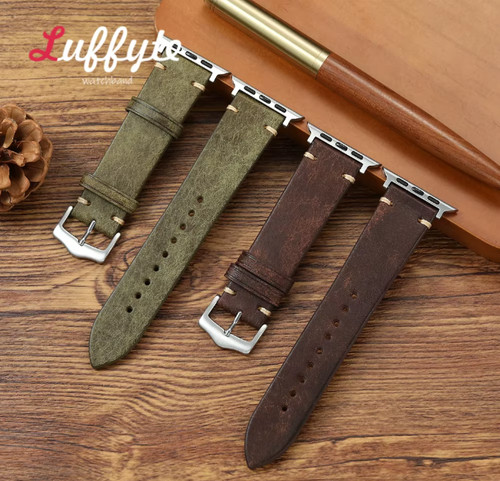 Cinturino vera pelle vintage - pelle,
