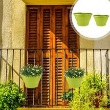  2 Pcs Fioriere Sospese Fioriera Sospesa Vasi Da in Plastica Pentole Giardino