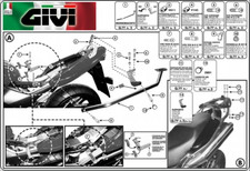 Attacco posteriore specifico bauletto HONDA Hornet 600 / S 2000 2001 162FZ GIVI