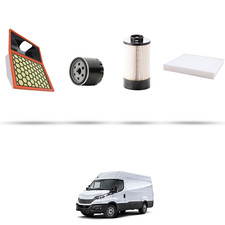 HOFFCAR Kit tagliando - 4 filtri compatibile con Iveco Daily VI 35C 13 2.3 Multi