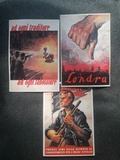 Cartoline RSI propaganda 1943 1945. RISTAMPE. 2ww BB.NN. Decima 