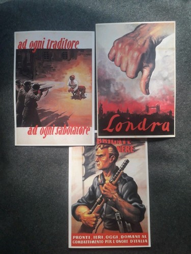 Cartoline rsi propaganda 1943 - rsi,