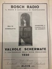 Pubblicità d'epoca 1930