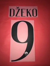 KIT DZEKO 9 NERO X MAGLIA CALCIO ROMA NUOVO  