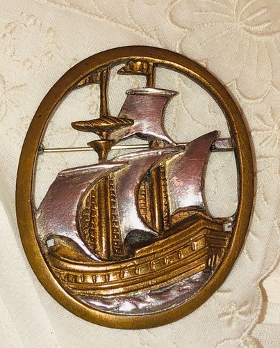 Spilla nave alta - , oro