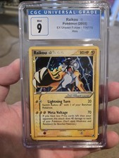 Carta rara Pokemon Raikou Gold