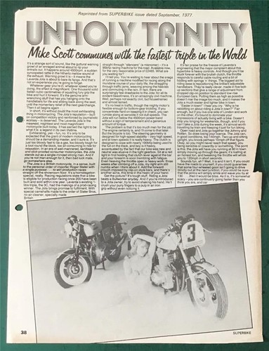 Laverda jota rapporto test - laverda,
