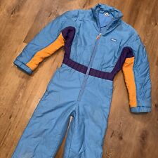Tuta da sci Ellesse vintage anni 70 80 pezzo unico tuta da neve snow apres bavaglino retrò donna 8