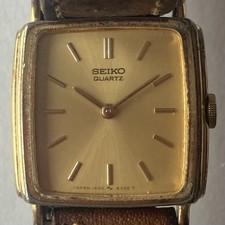 Seiko orologio donna quarzo vintage 1400-6320 anni ‘80 made japan. Placcato oro