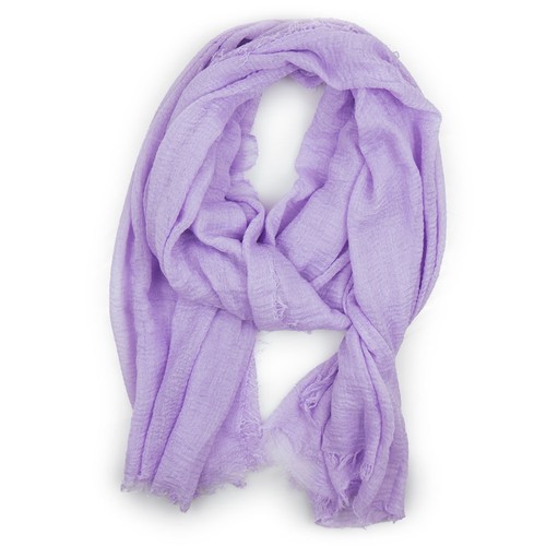 Sciarpa cotone lilla donna