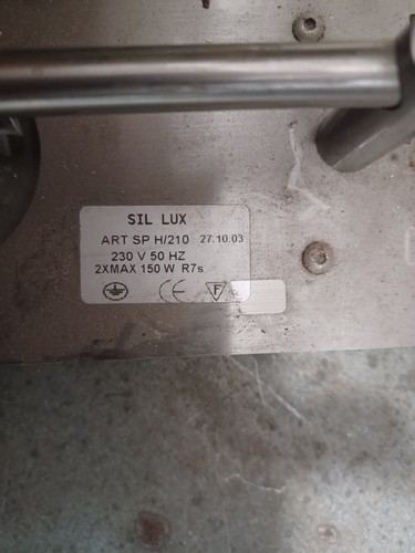 Lampadario ufficio inox - inox, con