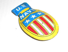 U.S. NAVY 70s gioco pulce salterina in latta serigrafata sorpresina patatine