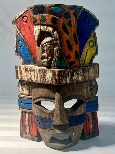 Maschera parete legno - maschera, da