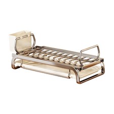 Scolapiatti Rastrelliera per Stoviglie Supporto per Piatti Porta Utensili E