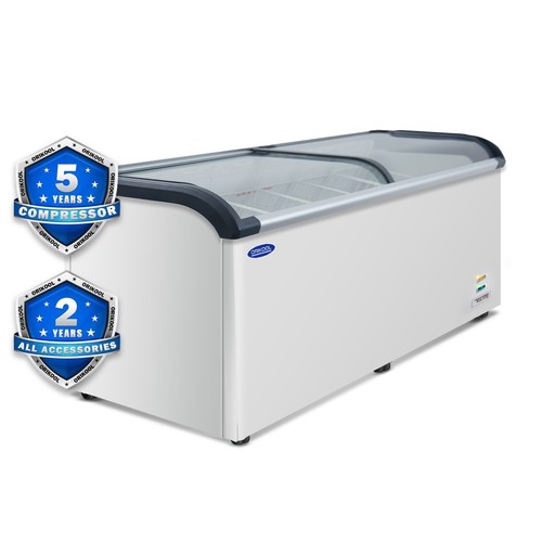 Curved top display - top,