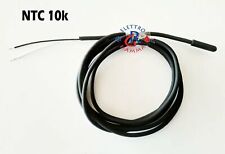 SONDA AMBIENTE ED ACQUA NTC 10K 100 Cm PER STUFA PELLET TERMOSTUFA CALDAIA