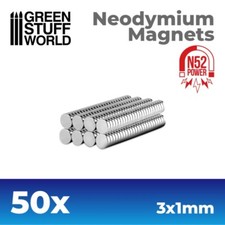 50x Magneti Neodimio - 3x1mm