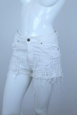 DONDUP PANTAONCINO SHORT BIANCO DONNA  TG SIZE 25