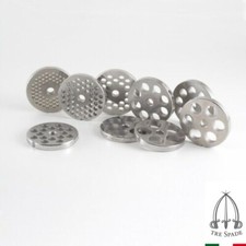 Piastra acciaio inox TC 12 Tre Spade tritacarne 3 4 6 8 10 12 14 16 18 20 Rotex