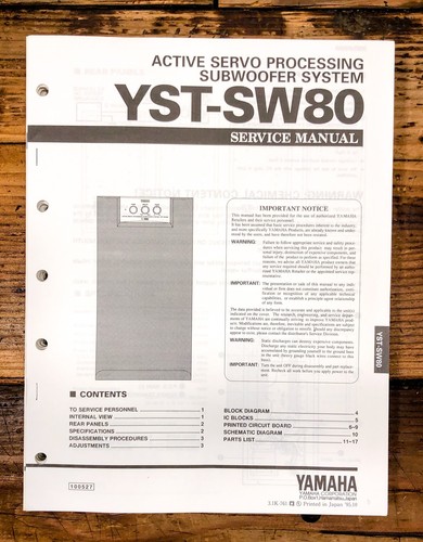 Yamaha yst sw80 subwoofer - subwoofer, /