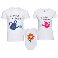 Coppia T-shirt Body tutina