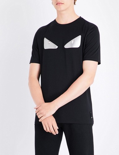 Fendi black crewneck - fendi, short