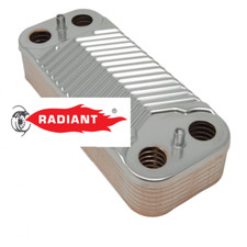 Scambiatore Secondario Sanitario 14 piastre Ricambio Caldaie Radiant 20076LP
