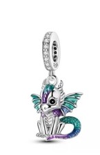 Charm Drago Perla S925 Argento
