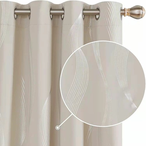 Tende con stampa argento - 2, pz