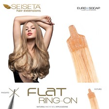 Hair extension flat ring - extension,