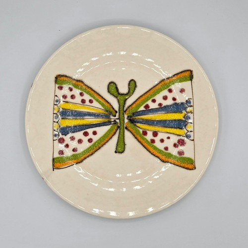 Piatto farfalla vintage cassa