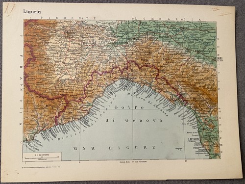 Liguria cartina geografica - liguria,