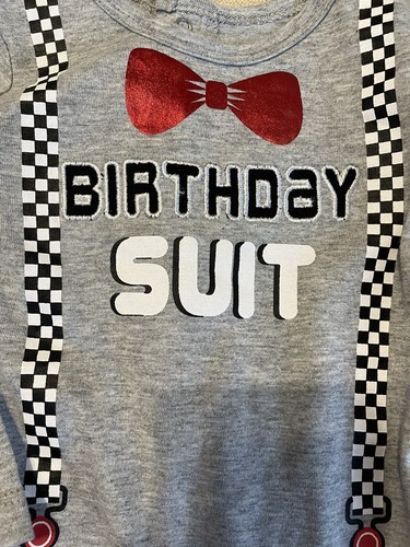 Body birthday suit grafico - body,