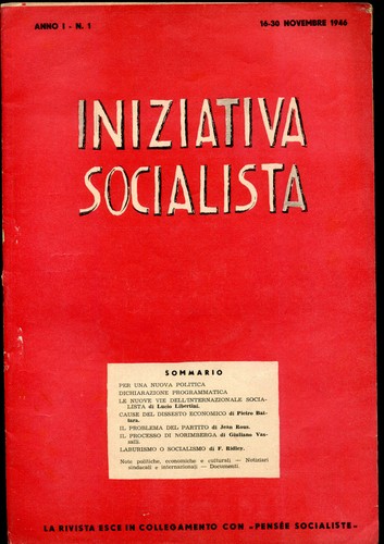 Iniziativa socialista rara - iniziativa, socialista-rara