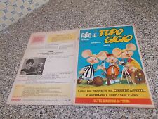 ALBUM ALBO DI TOPO GIGIO BN 1962 COMPLETO(-6 FIGURINE)OTTIMO+CEDOLA TIPO IMPERIA