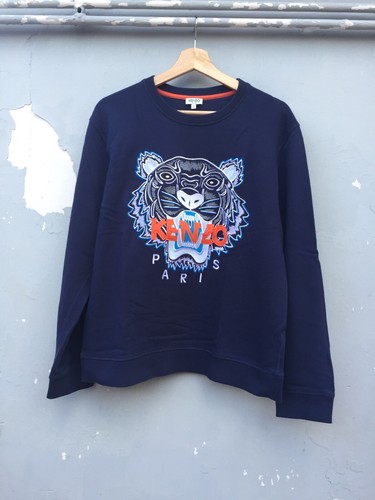 Felpa kenzo dragon tigre blu - tigre,