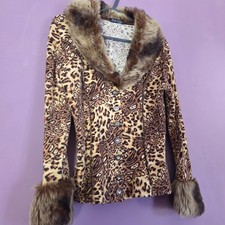 Top giacca pelliccia sintetica