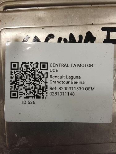 0281011148 centralina motore