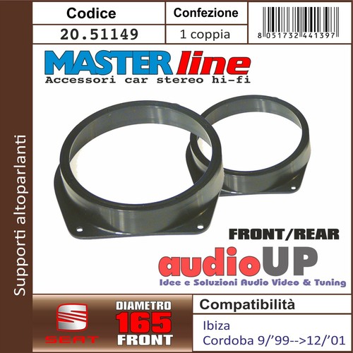 Supporti altoparlanti 165mm - supporti,