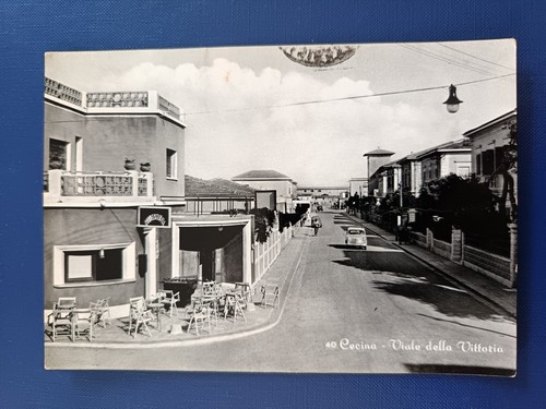 889a cartolina cecina viale - 889a,