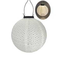 Solar Lampione Lanterna Ø 25 CM Carta Plastica Lampada Solare Luce