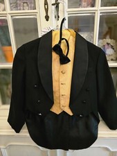 Frac da scena con gilet dorato bambino 5 anni fresco lana