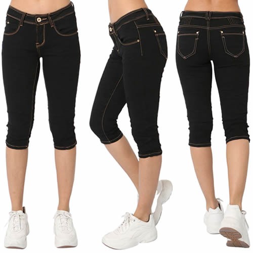 Jeans donna capri - jeans,