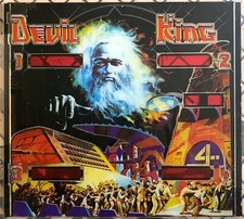 FLIPPER VINTAGE ORIGINALE RETROGLASS DEVIL KING TECNOPLAY 1987 design